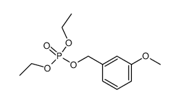 m-methoxybenzyl diethyl phosphate Structure