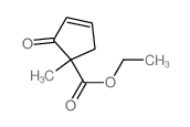 3-Cyclopentene-1-carboxylicacid, 1-methyl-2-oxo-, ethyl ester结构式