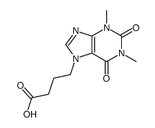 1,2,3,6-四氢-1,3-二甲基-2,6-二氧代-7h-嘌呤-7-丁酸结构式