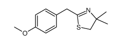 2-[(4-methoxyphenyl)methyl]-4,4-dimethyl-5H-1,3-thiazole结构式