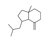 7a-methyl-4-methylidene-3-(2-methylpropyl)-2,3,3a,5,6,7-hexahydro-1H-indene结构式