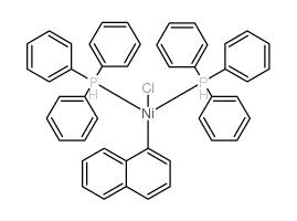 反式-氯(1-萘)双(三苯基膦)-镍结构式