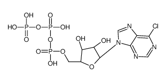 6-chloro-9 beta-D-ribofuranosylpurine-5'-triphosphate structure