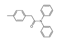 4-Methyl-N,N-diphenylbenzeneacetamide结构式