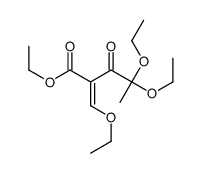 ethyl 4,4-diethoxy-2-(ethoxymethylidene)-3-oxopentanoate Structure