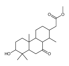 Tetradecahydro-7-hydroxy-1,4b,8,8-tetramethyl-10-oxo-2-phenanthreneacetic acid methyl ester结构式