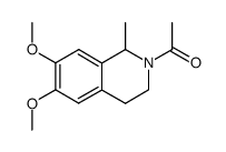 1-(6,7-dimethoxy-1-methyl-3,4-dihydroisoquinolin-2(1H)-yl)ethanone结构式