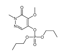 (5-methoxy-1-methyl-6-oxopyridazin-4-yl) dipropyl phosphate Structure