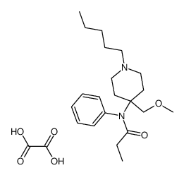 N-(4-Methoxymethyl-1-pentyl-piperidin-4-yl)-N-phenyl-propionamide; compound with oxalic acid Structure