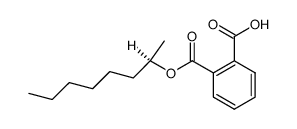 Phthalic acid hydrogen 1-[(1R)-1-methylheptyl] ester结构式