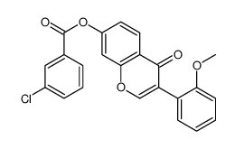 [3-(2-methoxyphenyl)-4-oxochromen-7-yl] 3-chlorobenzoate结构式