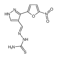 3-(5-nitro-2-furyl)-1H-pyrazole-4-carboxaldehyde-thiosemicarbazone Structure