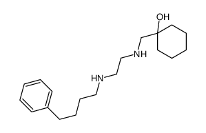 1-[[2-(4-phenylbutylamino)ethylamino]methyl]cyclohexan-1-ol Structure