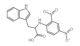 2-[(2,4-dinitrophenyl)amino]-3-(1H-indol-3-yl)propanoic acid结构式