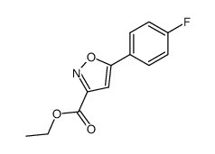 5-(4-氟苯基)-1,2-噁唑-3-羧酸乙酯结构式