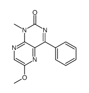 6-methoxy-1-methyl-4-phenylpteridin-2-one结构式