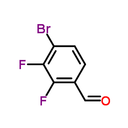 4-Bromo-2,3-difluorobenzaldehyde Structure