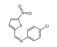 N-(4-chlorophenyl)-1-(5-nitrothiophen-2-yl)methanimine结构式