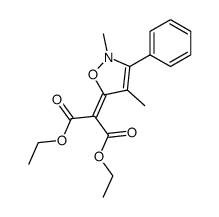 2-(2,4-dimethyl-3-phenyl-2H-isoxazol-5-ylidene)malonic acid diethyl ester结构式