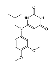 6-[(3,4-Dimethoxy-phenyl)-isobutyl-amino]-1H-pyrimidine-2,4-dione结构式