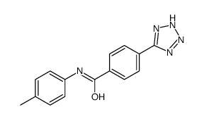 N-(4-methylphenyl)-4-(2H-tetrazol-5-yl)benzamide结构式