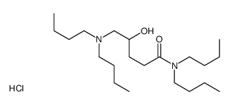 N,N-dibutyl-5-(dibutylamino)-4-hydroxypentanamide,hydrochloride Structure