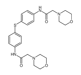 2-morpholin-4-yl-N-[4-[4-[(2-morpholin-4-ylacetyl)amino]phenyl]sulfanylphenyl]acetamide Structure