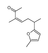 3-methyl-6-(5-methylfuran-2-yl)hept-3-en-2-one Structure