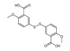 3,3'-dithiobis[6-methoxybenzoic] acid结构式