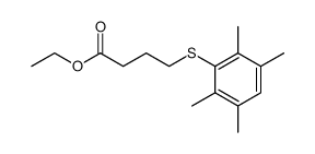 ethyl 4-((2,3,5,6-tetramethylphenyl)thio)butanoate结构式