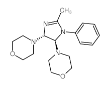 4-[(4R,5R)-2-methyl-5-morpholin-4-yl-3-phenyl-4,5-dihydroimidazol-4-yl]morpholine结构式