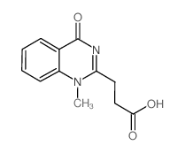 3-(1-甲基-4-氧代-1,4-二氢喹唑啉-2-基)丙酸结构式