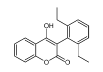 3-(2,6-Diethylphenyl)-4-hydroxy-2H-1-benzopyran-2-one picture