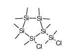 1-chloro-2-(chlorodimethylsilyl)octamethylcyclopentasilane Structure