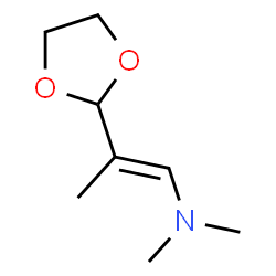 1-Propen-1-amine,2-(1,3-dioxolan-2-yl)-N,N-dimethyl-(9CI)结构式