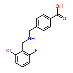 4-{[(2-Chloro-6-fluorobenzyl)amino]methyl}benzoic acid Structure