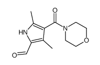 3,5-dimethyl-4-(morpholine-4-carbonyl)-1H-pyrrole-2-carbaldehyde Structure