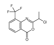 2-(1-chloroethyl)-8-(trifluoromethyl)-3,1-benzoxazin-4-one Structure