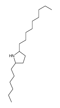 2-hexyl-5-nonylpyrrolidine结构式