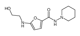 5-(2-hydroxyethylamino)-N-piperidin-1-ylfuran-2-carboxamide Structure