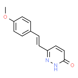 6-(4-METHOXYSTYRYL)-3-PYRIDAZINOL structure