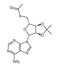 5'-acetylthio-5'-deoxy-2',3'-O-isopropylidene adenosine Structure