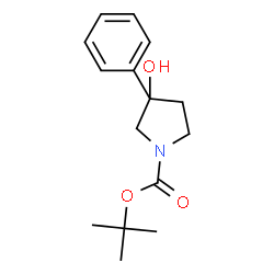 1-BOC-3-PHENYL-3-HYDROXYPYRROLIDINE structure