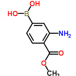 4-Methoxycarbonyl-3-Amino-boronic acid Structure