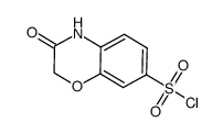 3-Oxo-3,4-dihydro-2H-benzo[b][1,4]oxazine-7-sulfonyl chloride Structure