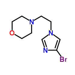 4-[2-(4-Bromo-1H-imidazol-1-yl)ethyl]morpholine Structure