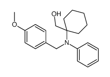 [1-[N-[(4-methoxyphenyl)methyl]anilino]cyclohexyl]methanol Structure