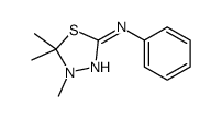 4,5,5-trimethyl-N-phenyl-1,3,4-thiadiazol-2-amine Structure