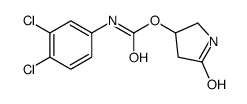 (5-oxopyrrolidin-3-yl) N-(3,4-dichlorophenyl)carbamate结构式