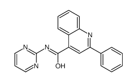 2-phenyl-N-pyrimidin-2-ylquinoline-4-carboxamide结构式